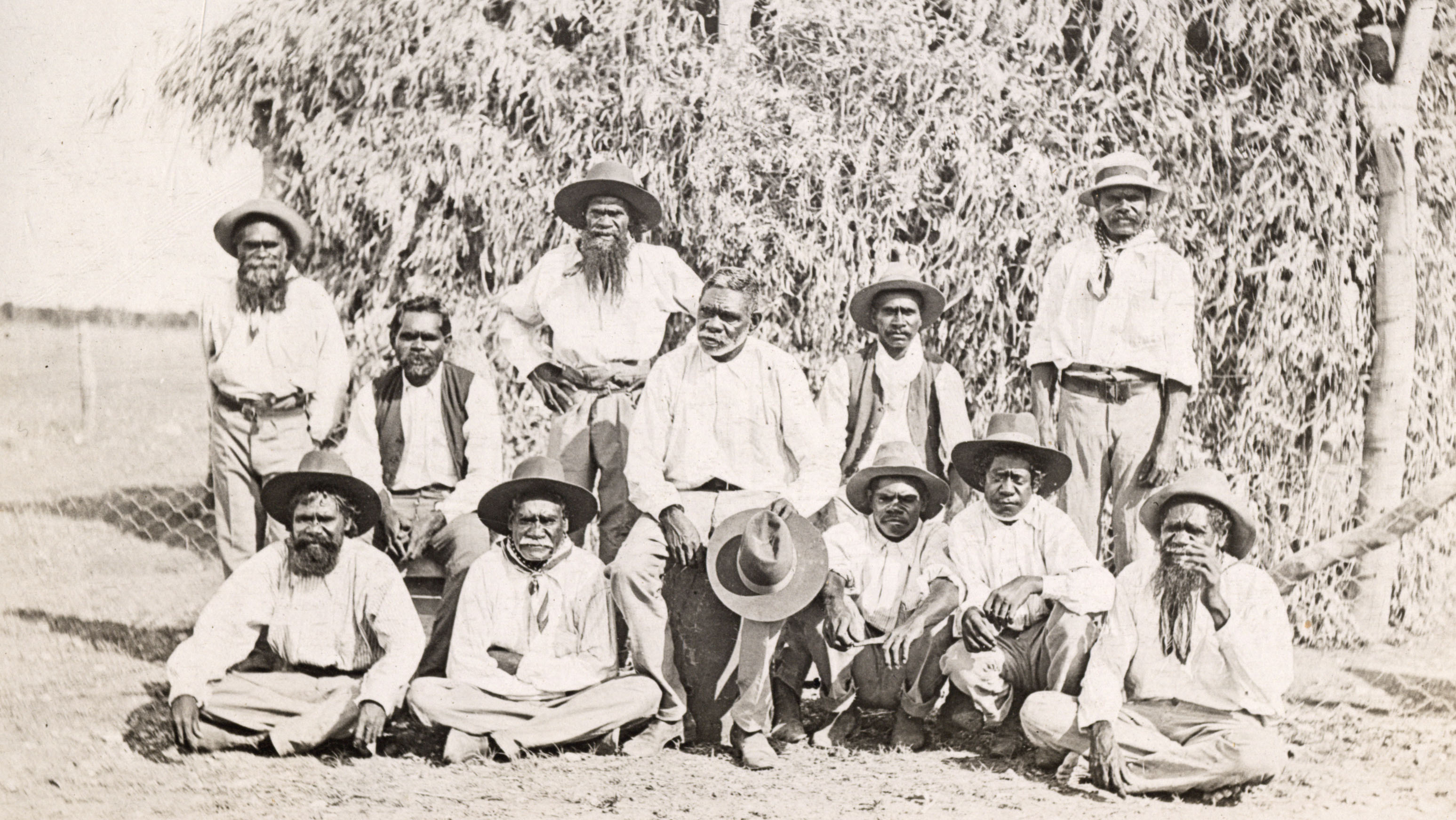 Aboriginal stockmen, Headingly Station, Queensland, undated (K1809). 
