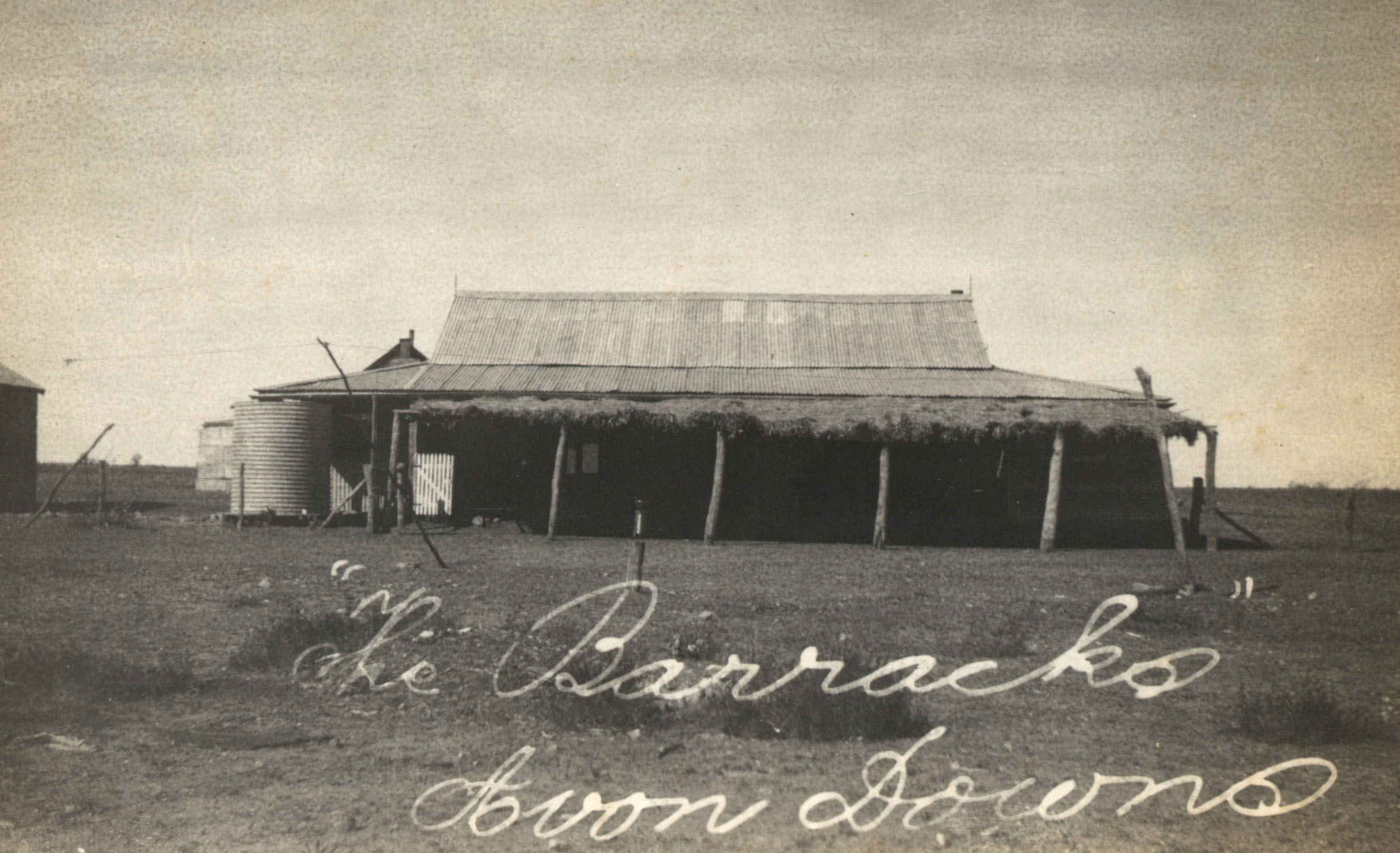 The Barracks, Avon Downs Station, Northern Territory, c. 1910 (Z241-211). 