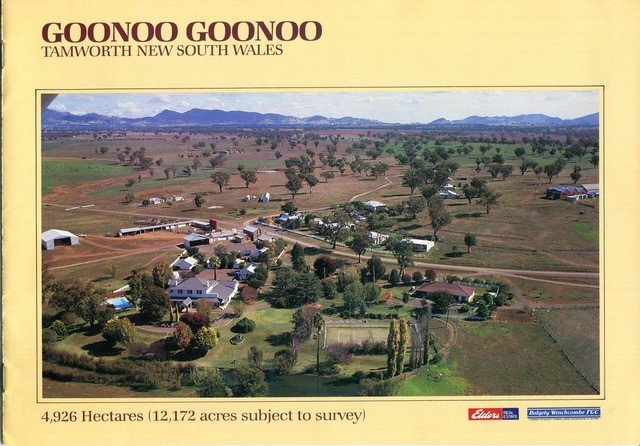 Sales brochure for Goonoo Goonoo, near Tamworth, New South Wales, undated (Courtesy of Pennie Pemberton). 
