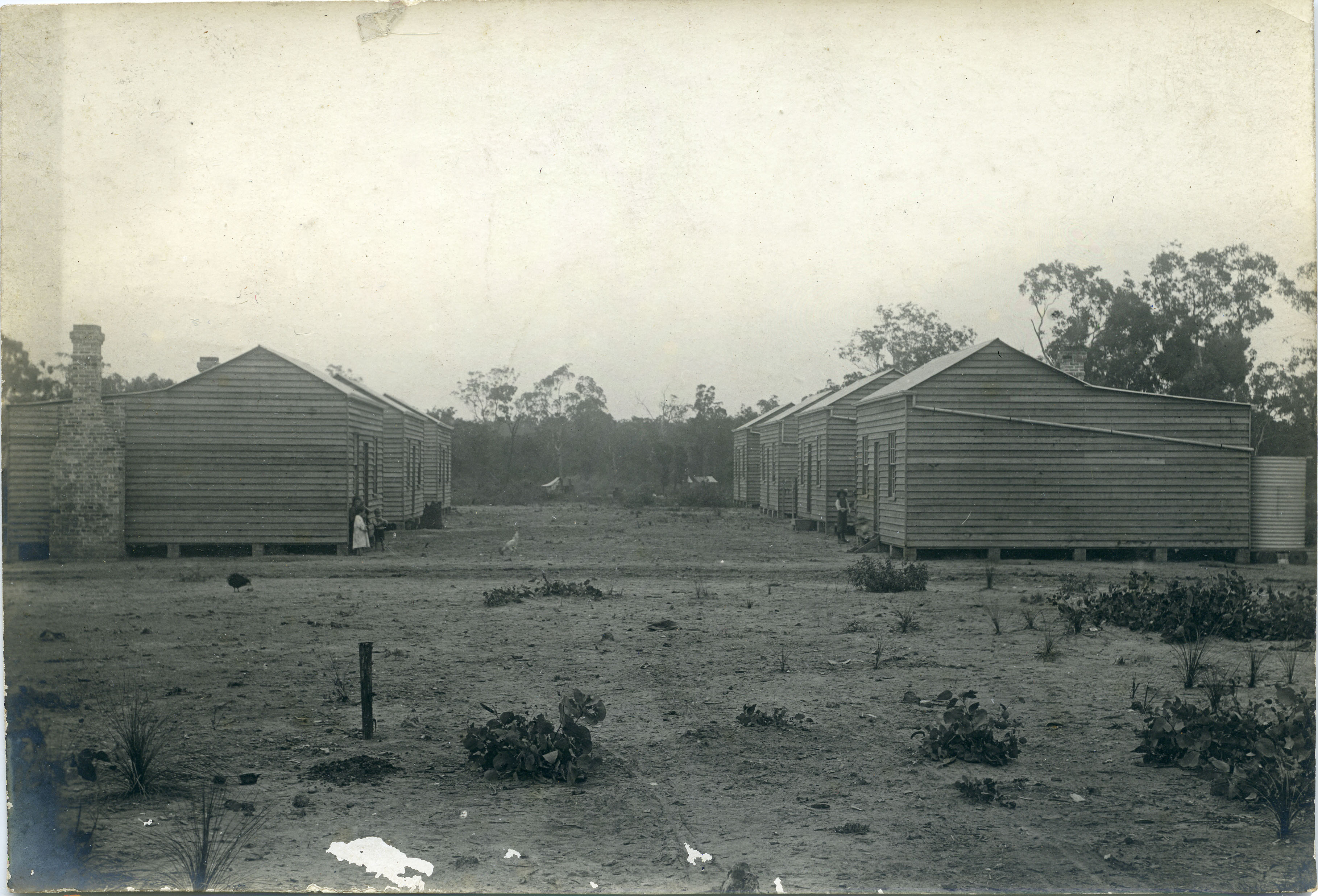Miners' cottages at Hebburn Colliery, Newcastle, New South Wales, c. 1902 (K0029; 1-460-31).