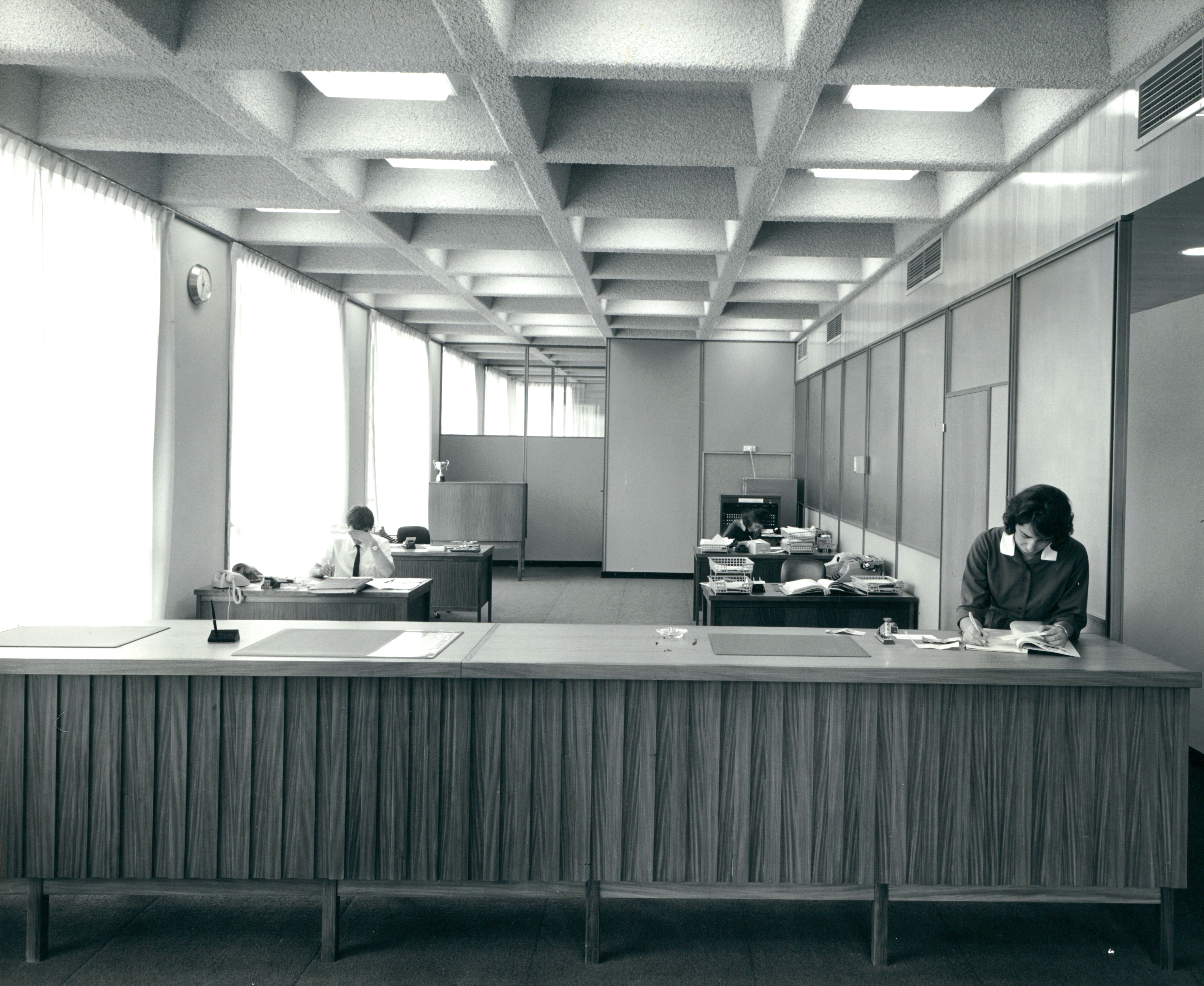 AMP Office, Bendigo, Victoria, 1969 (N434). Photographer - Martin Washington. 