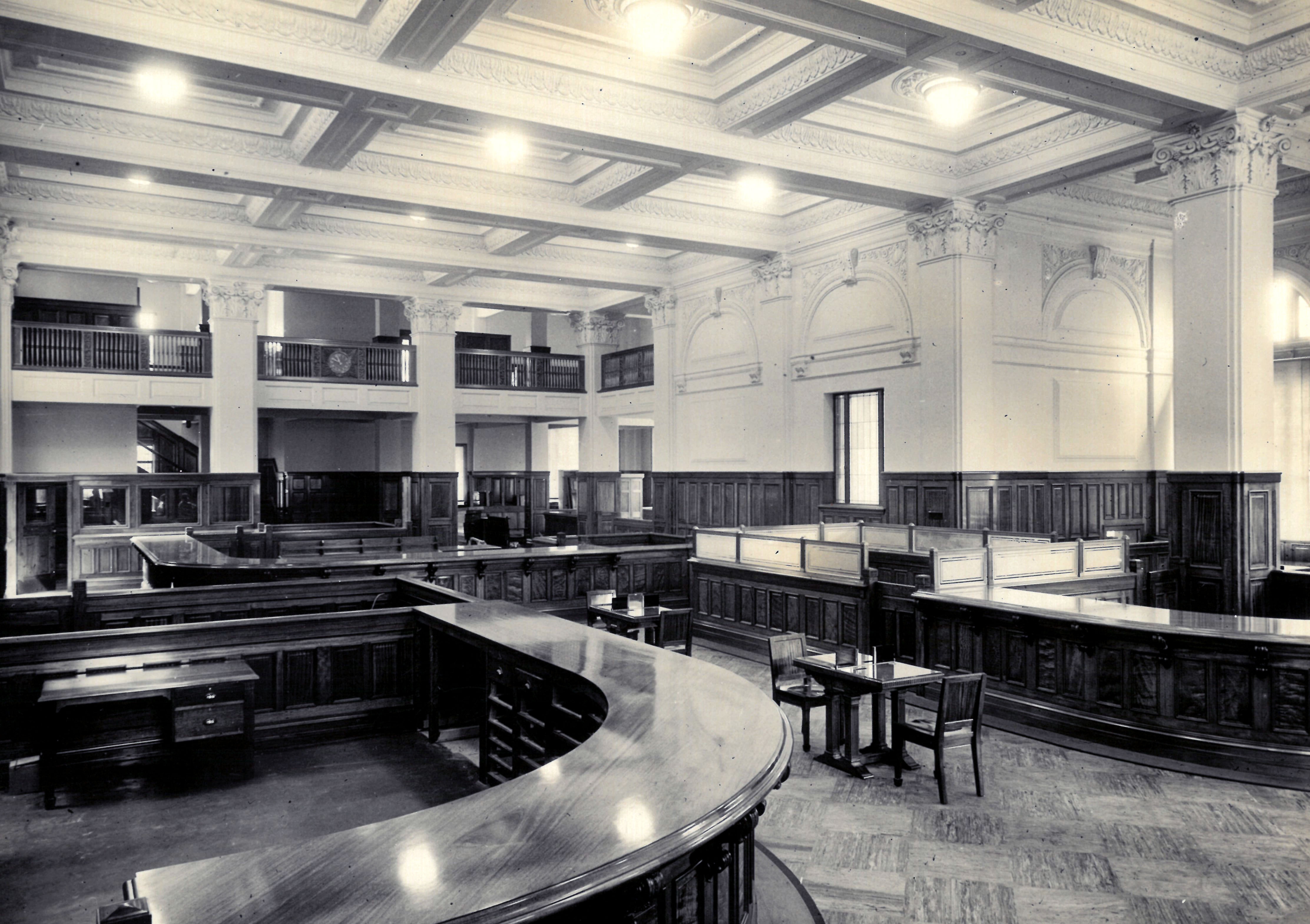 Interior of the new AMP office, Brisbane, Queensland, 1934 (N434-1418).