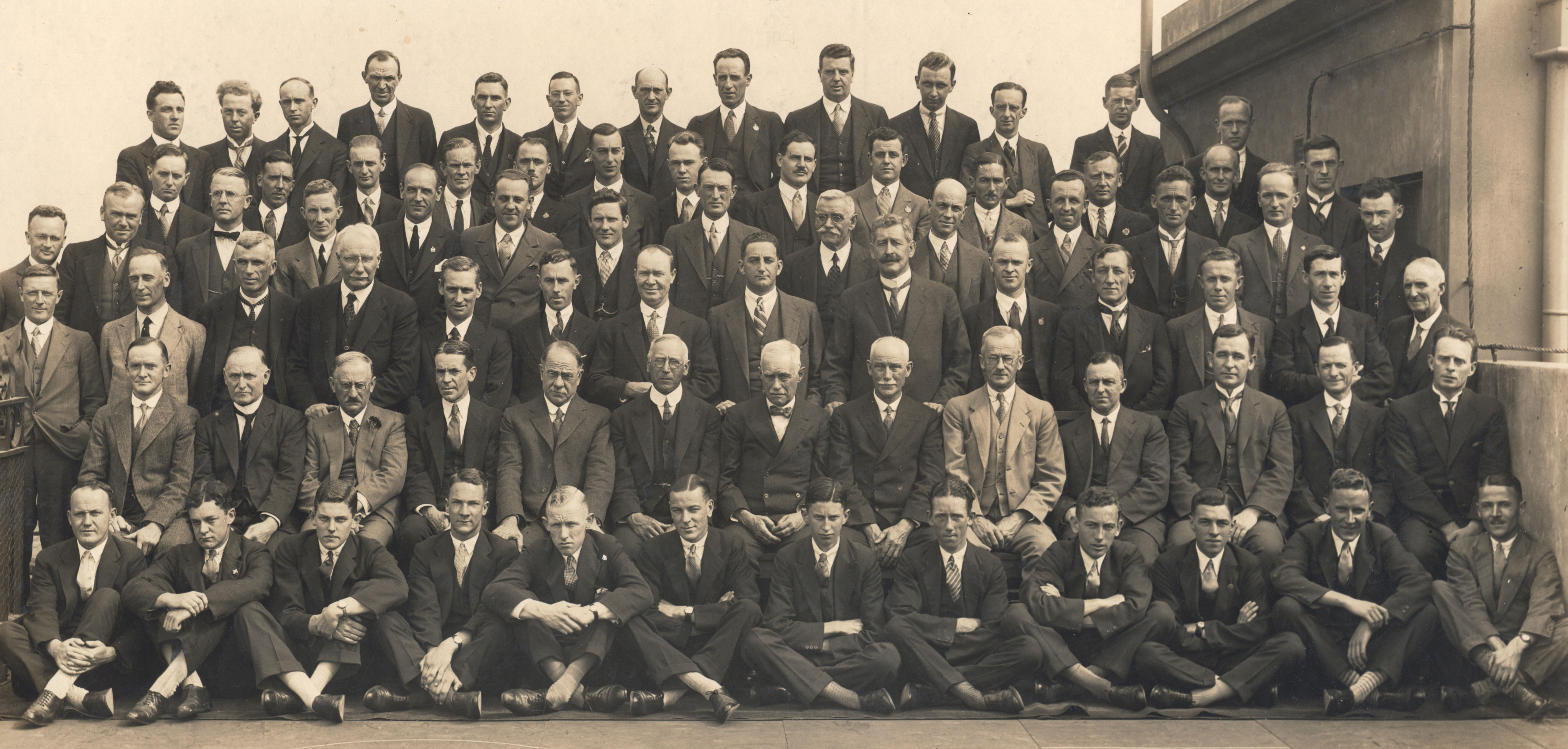 AMP Melbourne Office male staff, 1928 (N434-1329).