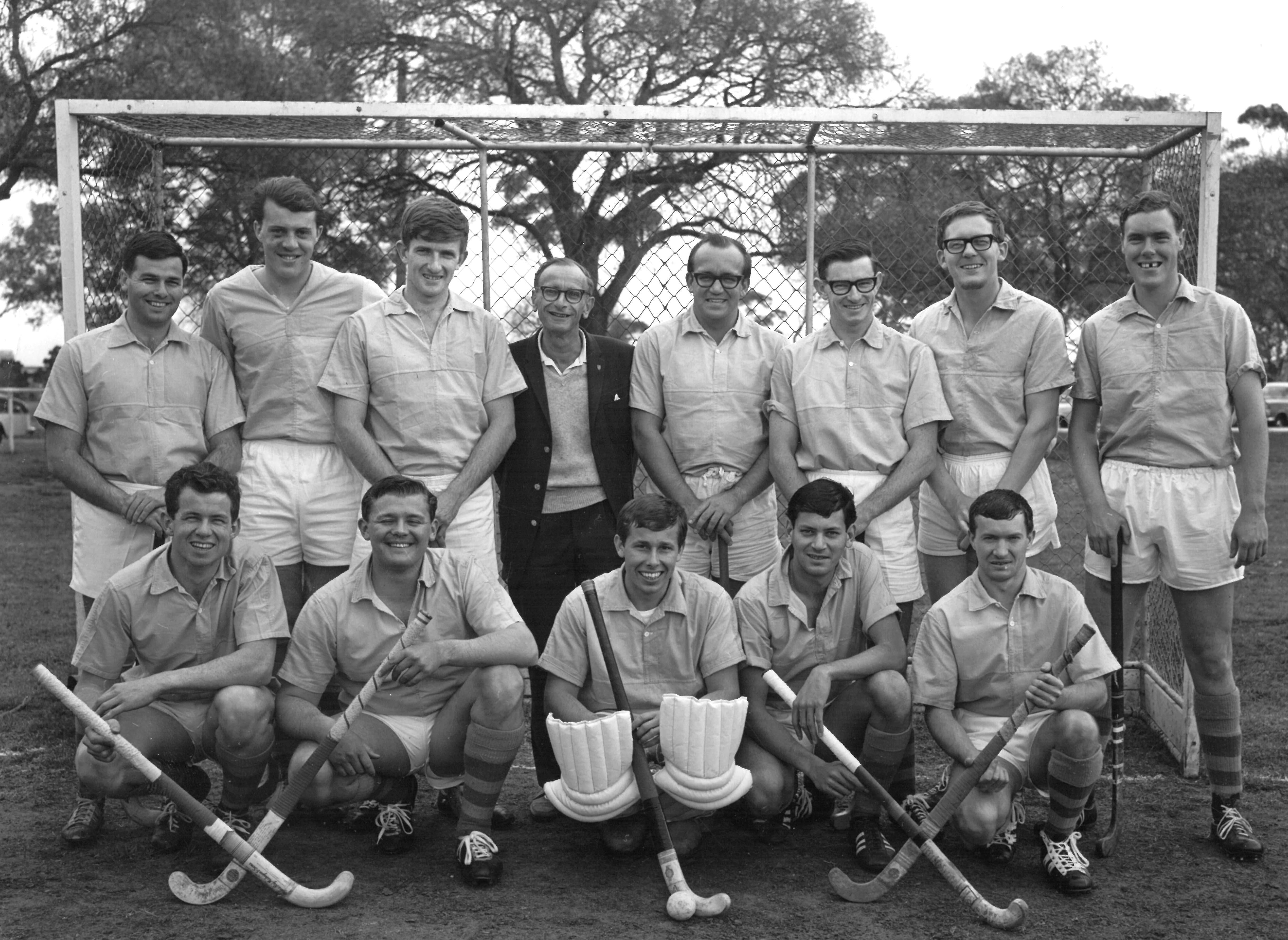 AMP Head Office Men's Hockey Team, Sydney, New South Wales, 1968 (N434-1419). Photographer - Stuart Penderthy. 