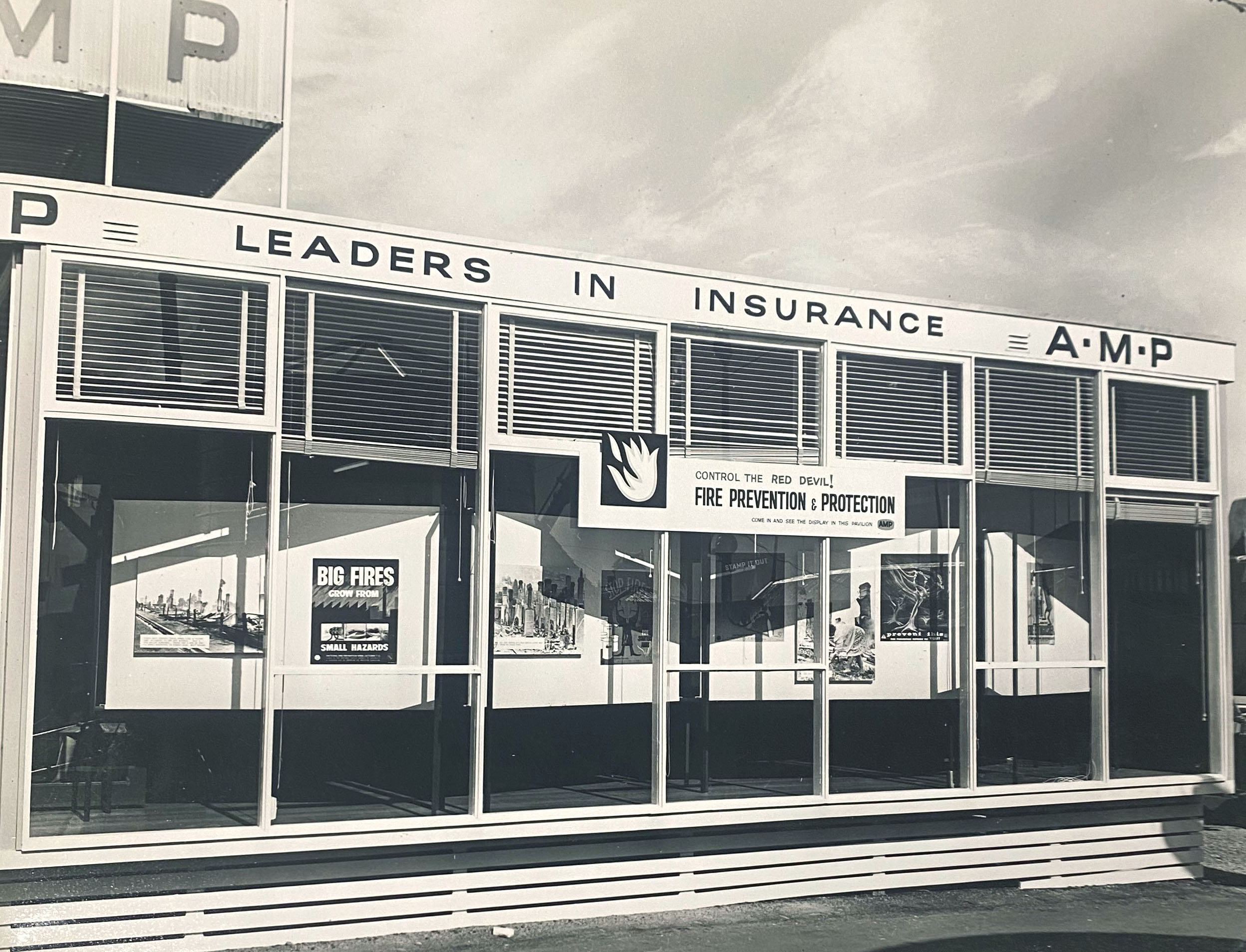 Advertising display for AMP's Fire & General Insurance, undated (N434-1418). 