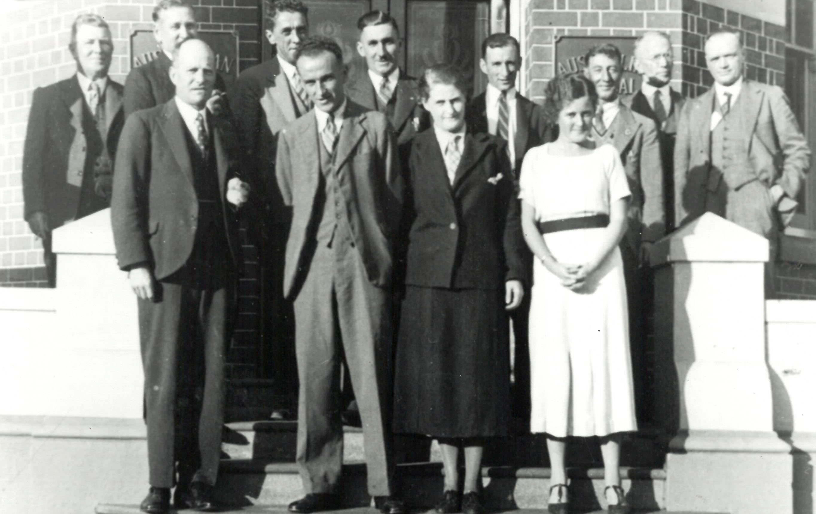 AMP staff, Lismore, New South Wales, 1935 (N434-817). 