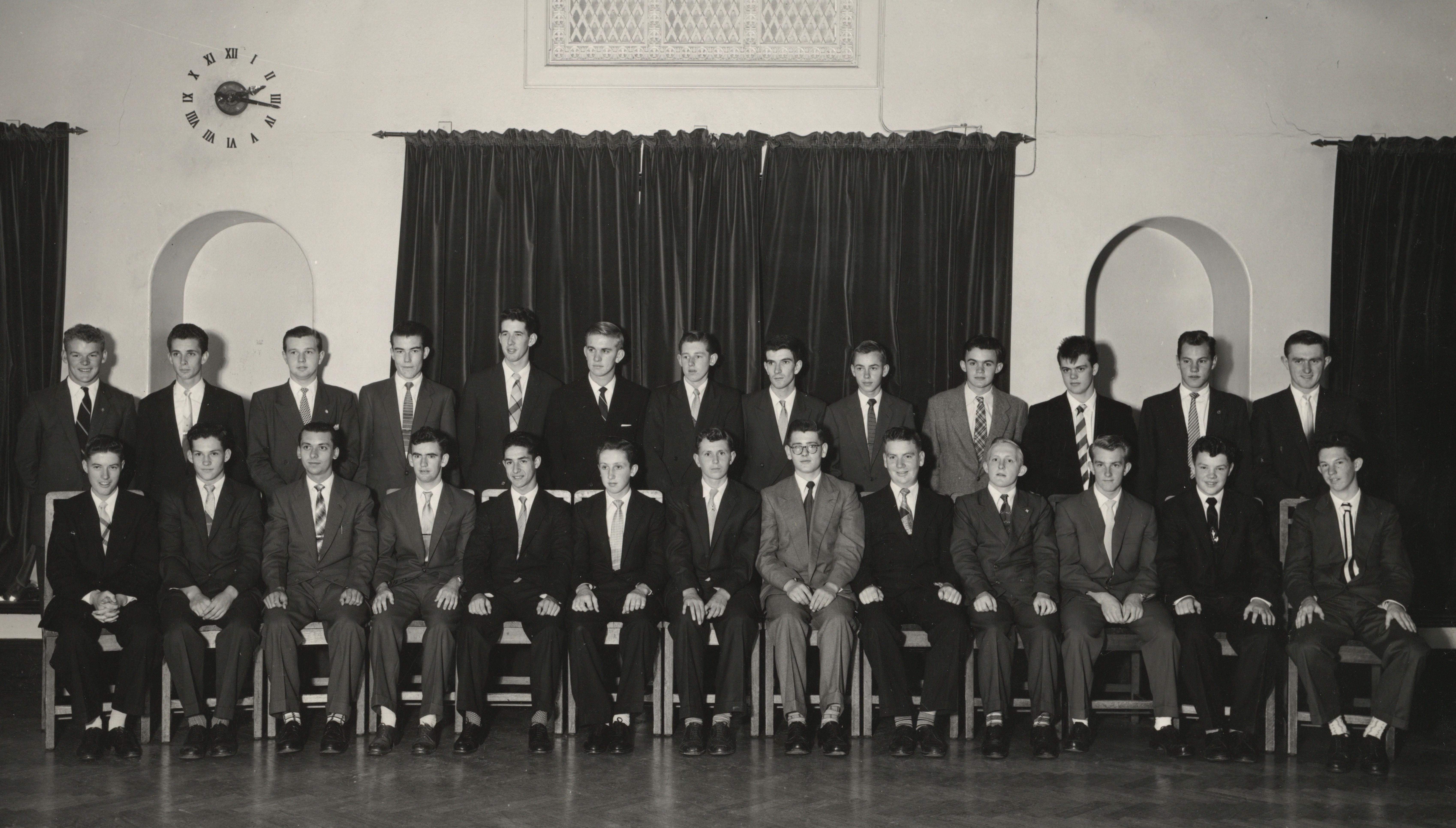 New AMP male staff, Melbourne, Victoria, 1958 (N434-1421). 