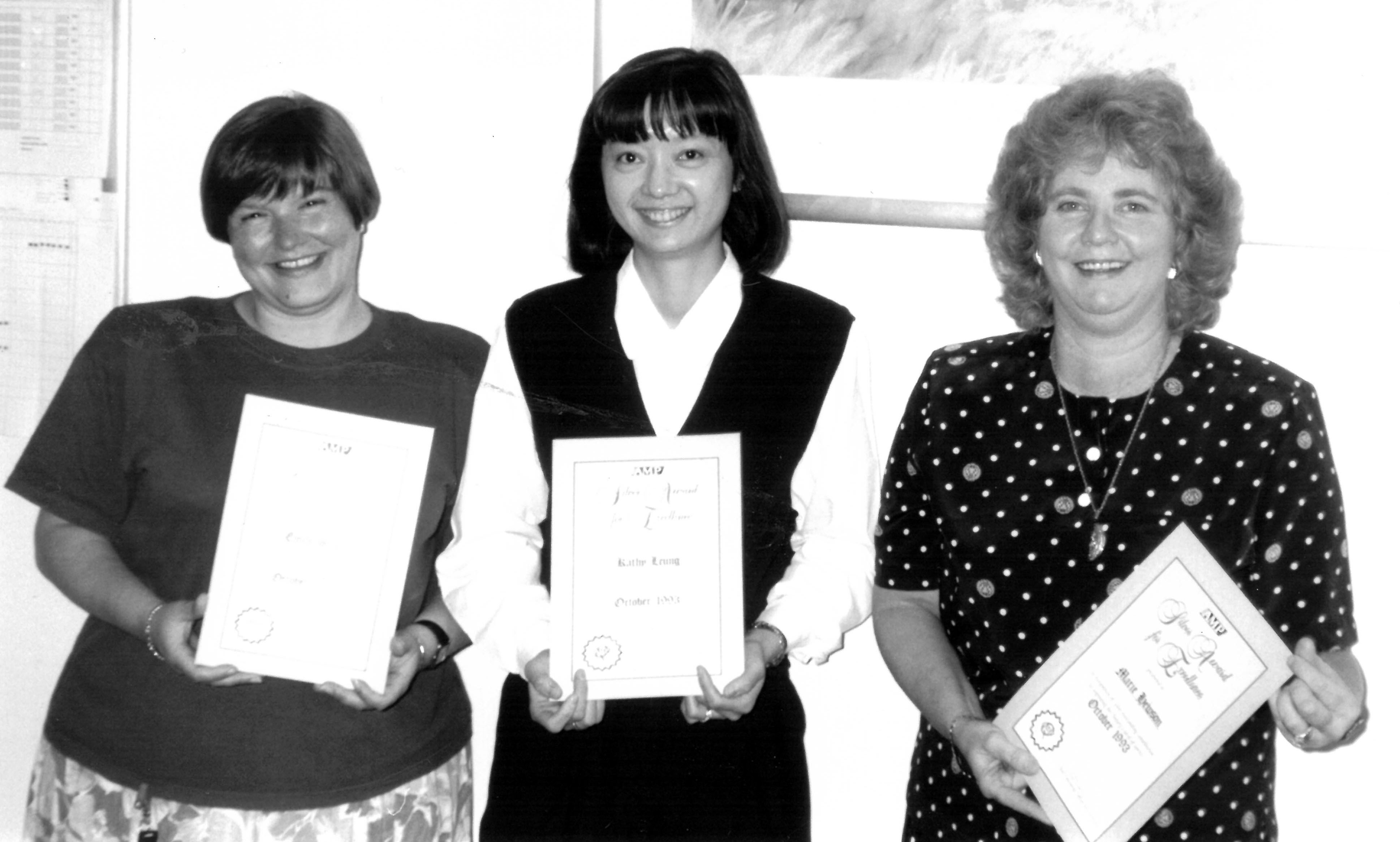 AMP Silver Award winners, October 1993 (N434).