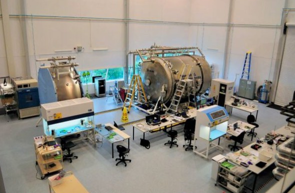 Laboratory inside the Advanced Instrumentation and Technology Centre, Mount Stromlo Observatory, c. 2018, Photographer - Owen Peake (Courtesy of Engineering Heritage Australia).