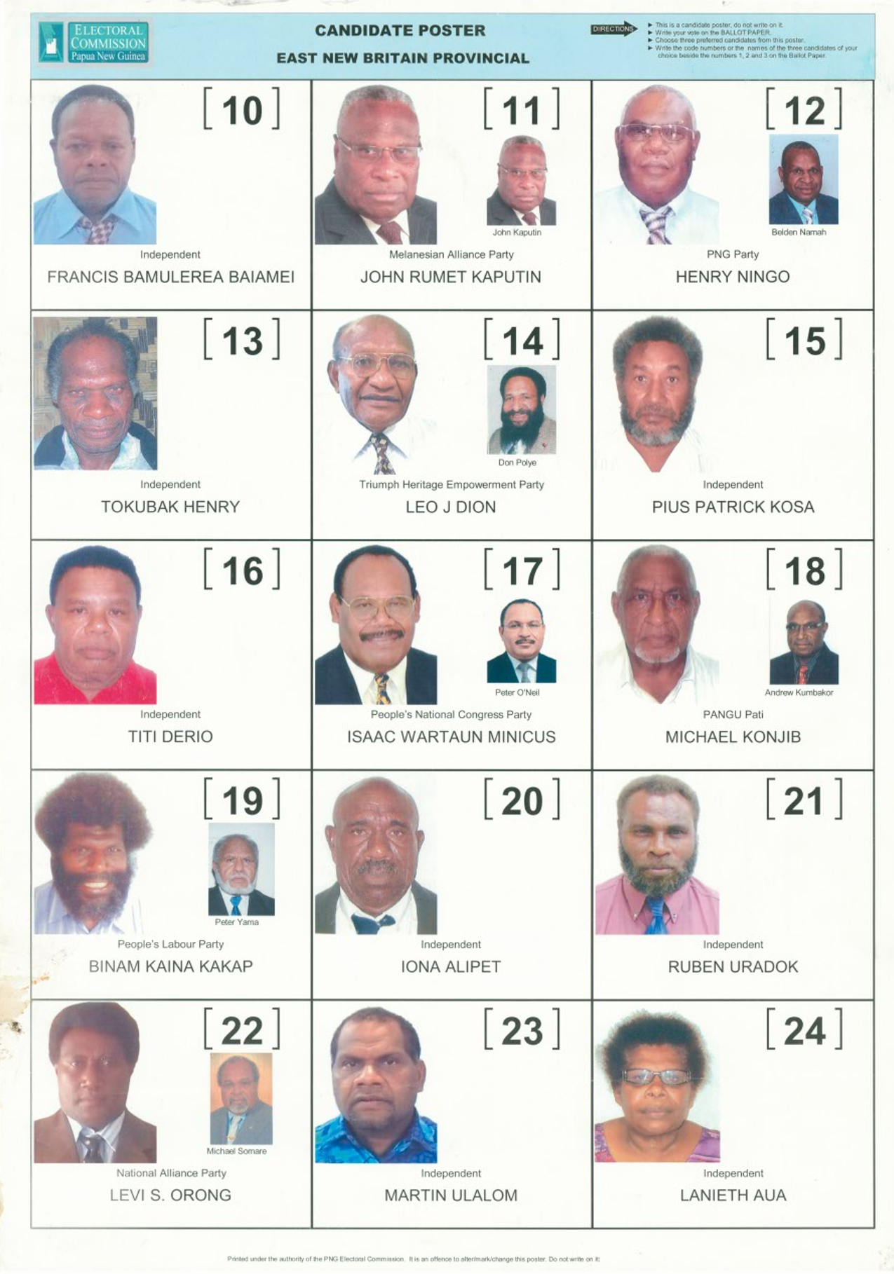 Election poster