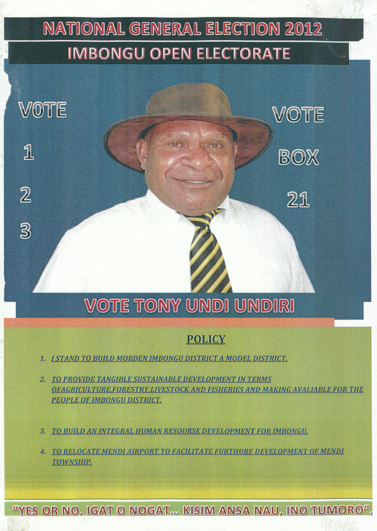 Election poster