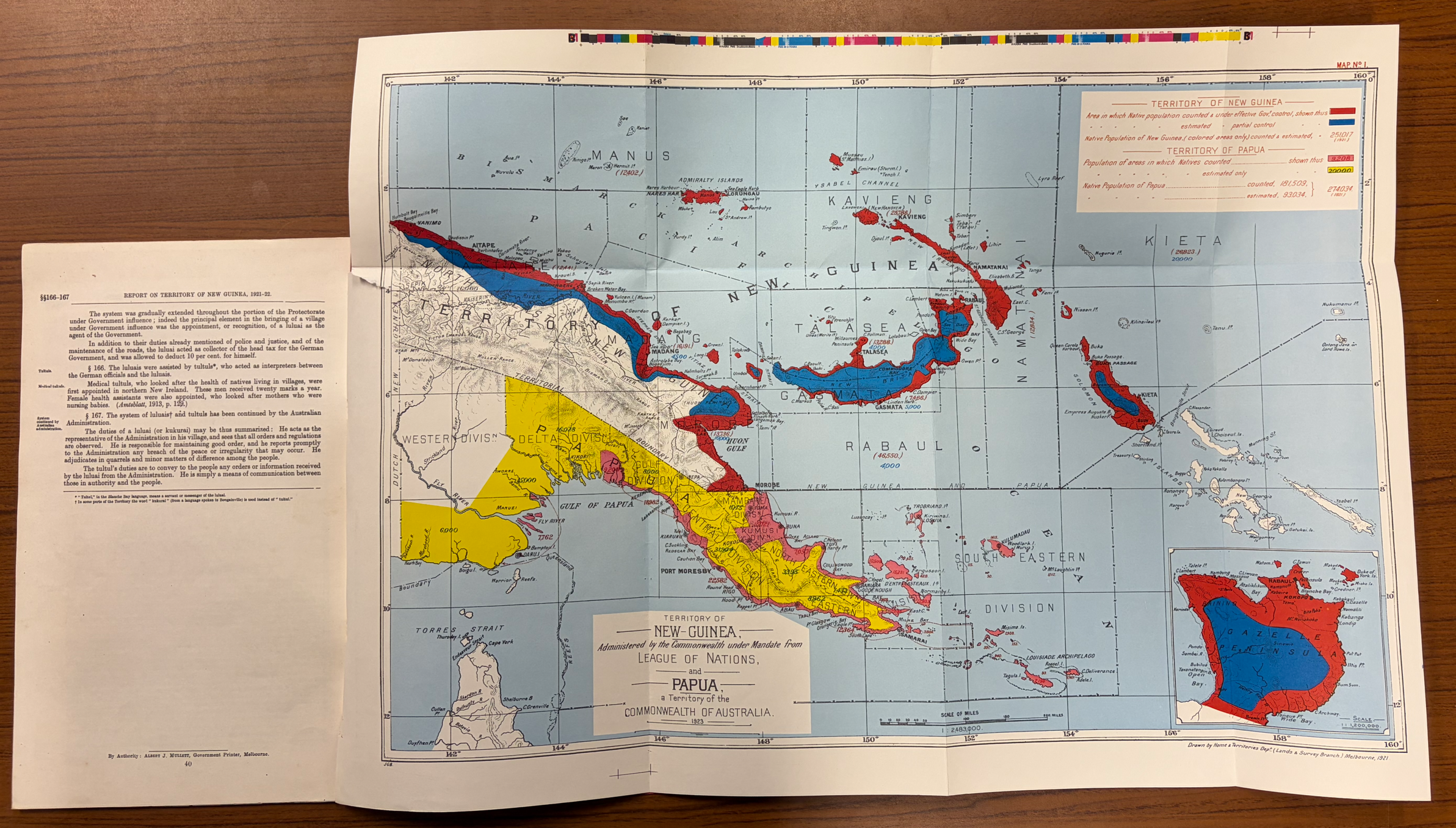 Document with map