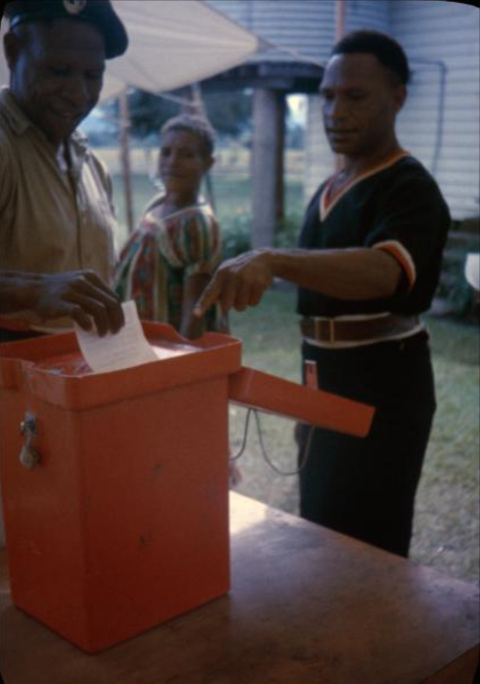 Voting at the election