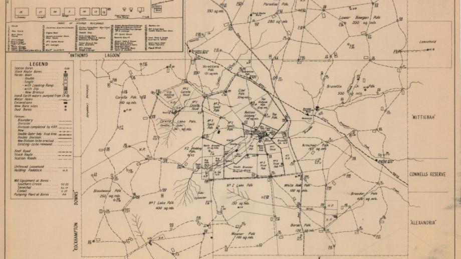 Map of Brunette Downs Station, Northern Territory, 1969 (C0262).
