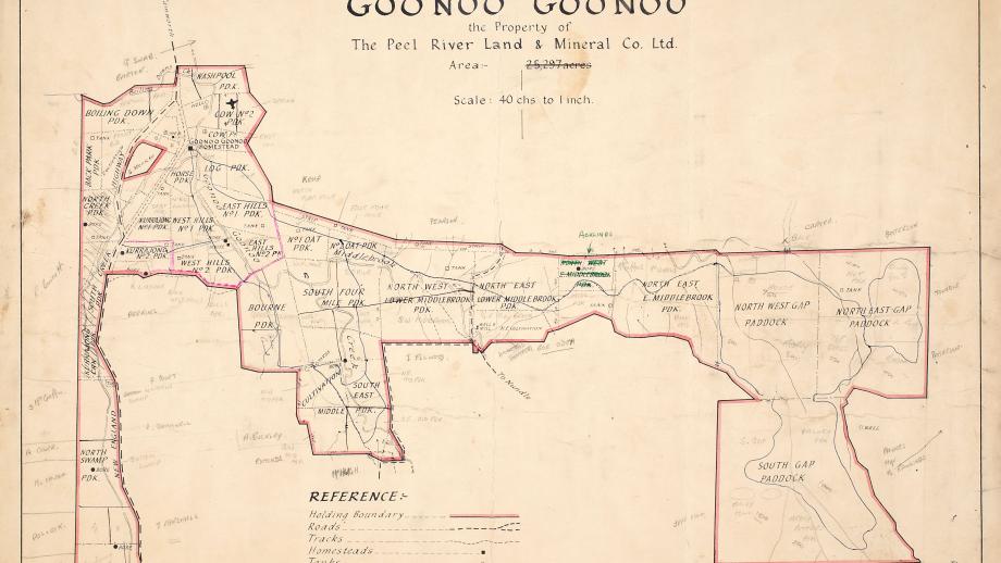 Map of Goonoo Goonoo, undated. Drawn by F.C. Bolton. (Z241-192).