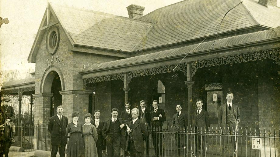 Australian Agricultural Company office staff, Newcastle, New South Wales, 14 August 1918 (K20; 1-460-23).