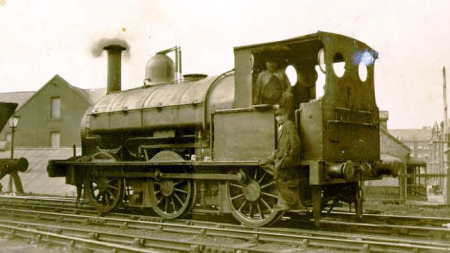 Australian Agricultural Company locomotive, one of two used to haul coal from the Sea Pit, Newcastle, New South Wales, undated (Courtesy of Newcastle Libraries).