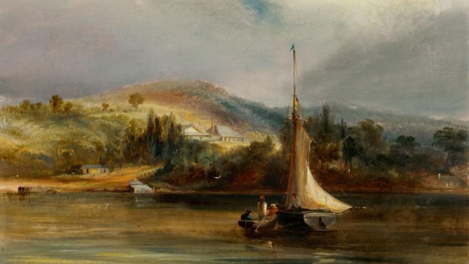 Painting of Tahlee, 1842, by Conrad Martens (Courtesy of Deutscher and Hackett). 