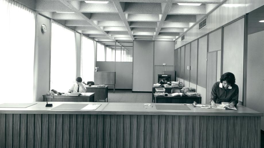 AMP Office, Bendigo, Victoria, 1969 (N434). Photographer - Martin Washington. 