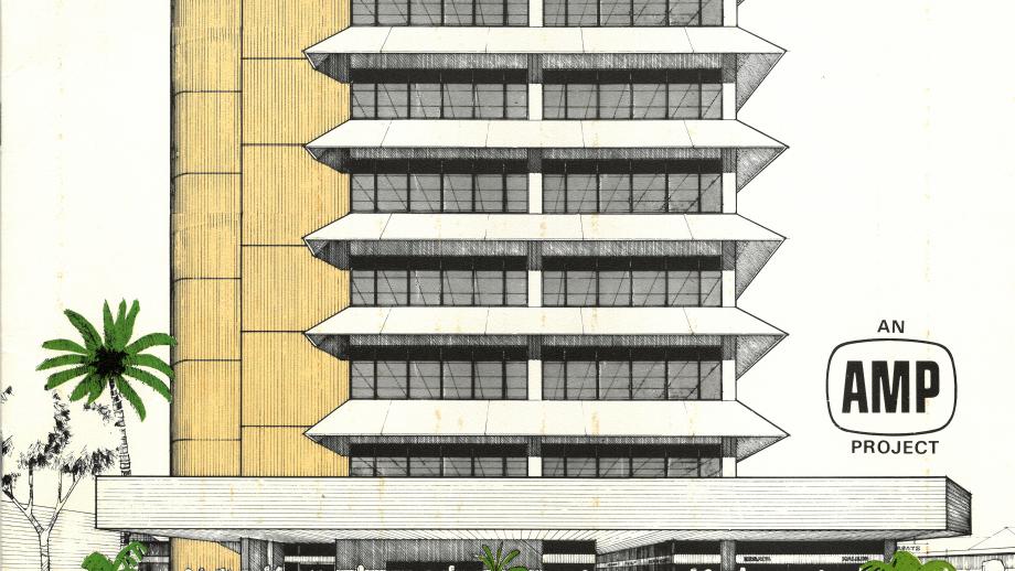 Brochure for new AMP Darwin Office, 1970s (N434-622). 