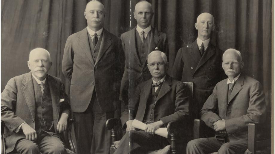 AMP New Zealand board members, January 1929 (N434-1337).