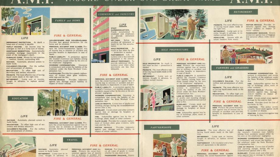 AMP advertising brochure, c. 1950s (N434).