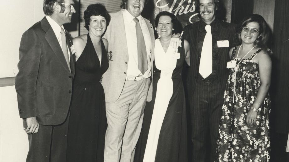 AMP staff at the South Australia Branch Leaders' Board Dinner, 28 January 1977.