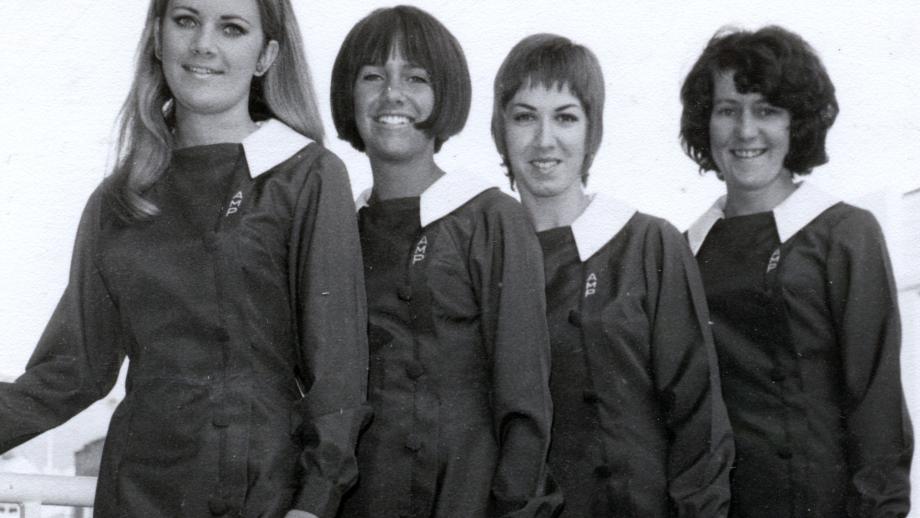 AMP staff members Lynda Morton, Pam Gough, Roberta Massie and Wendy Tringrove, undated (N434-1351-3).