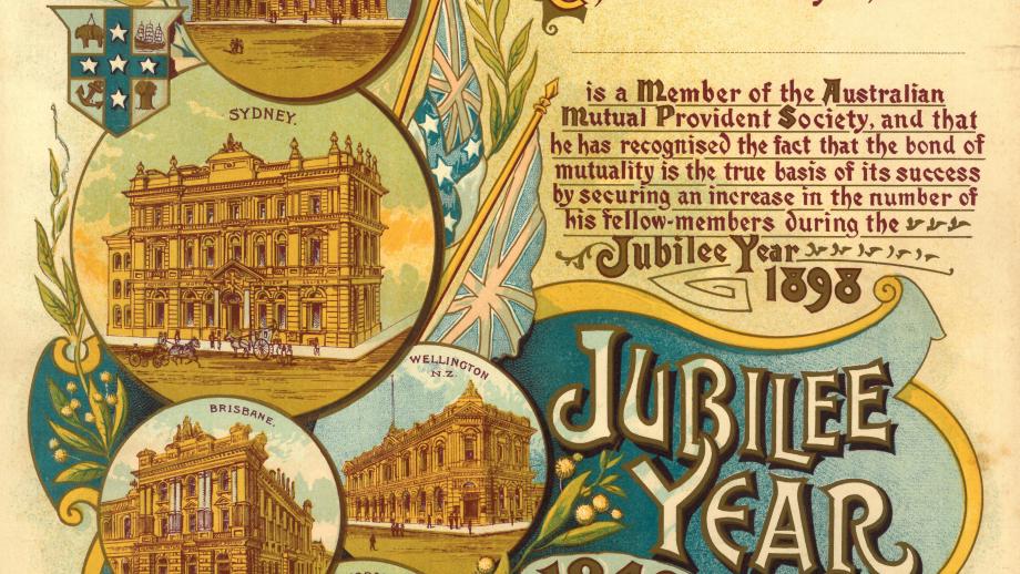 Jubilee year certificate, 1899 (N434-1287).