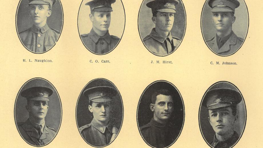 Page from commemorative booklet 'Men of the AMP in the Great War 1914-1919' (N434-793).
