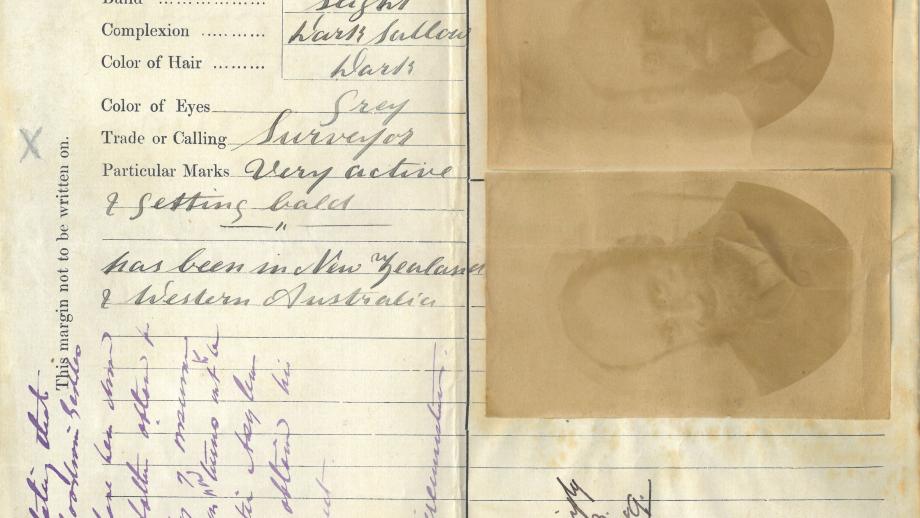 Police report relating to William Goodwin Geddes Jnr, 1889 (N434-687).