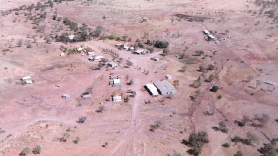 Aerial view of Moola Bulla Station, Western Australia, 1972 (N434-1305-07).