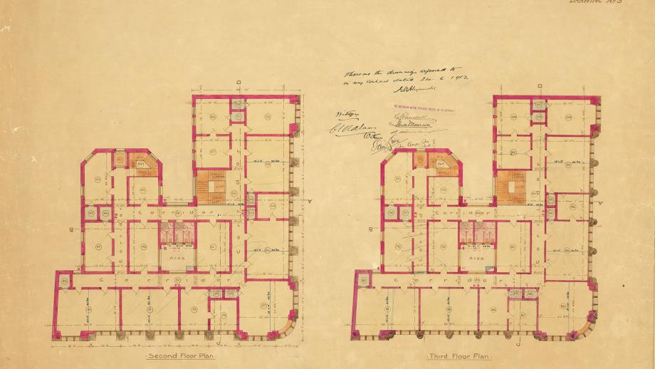 Architectural plan of AMP Office, Perth, Western Australia, 1912 (N434-1456).