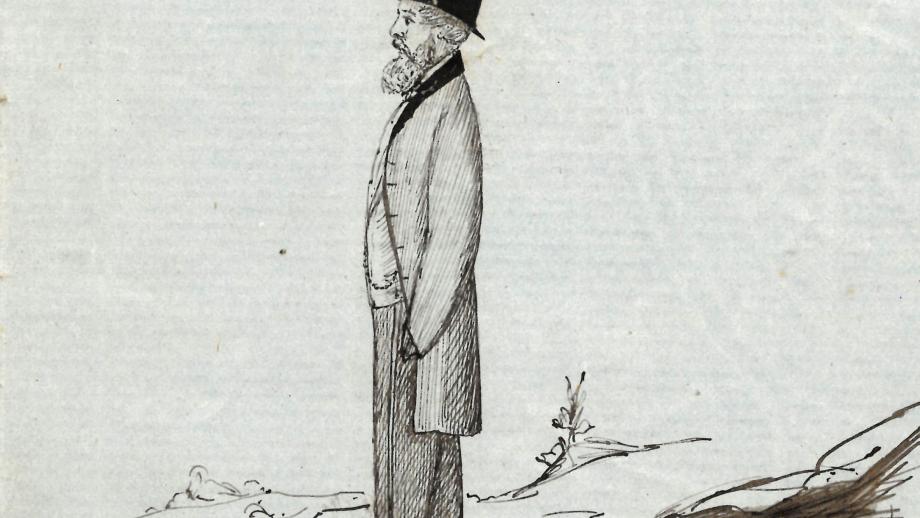 Drawing of Nicholas Maine, AMP Victoria Branch Secretary, 1895 (N434-944).