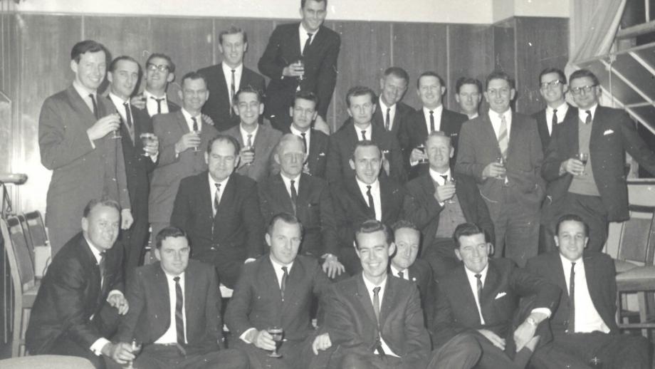 arty for AMP staff member Claude Zuckwell's farewell, 1962 (N434).