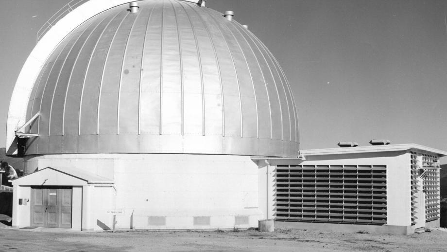 74-inch Telescope, Mount Stromlo Observatory, c. 1950s (ANUA615-377).