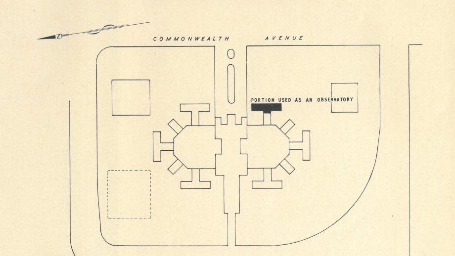 Plan of Hotel Canberra showing section used as observatory (ANUA119-49)