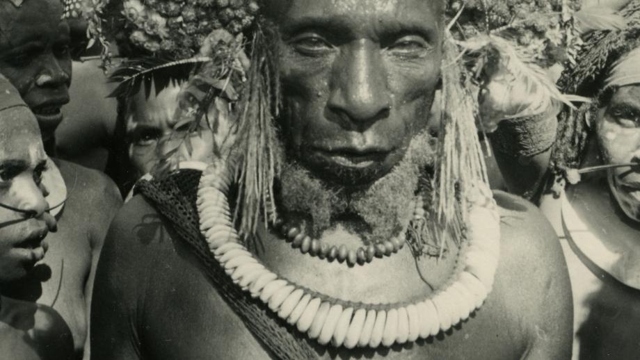 Man in ceremonial wig