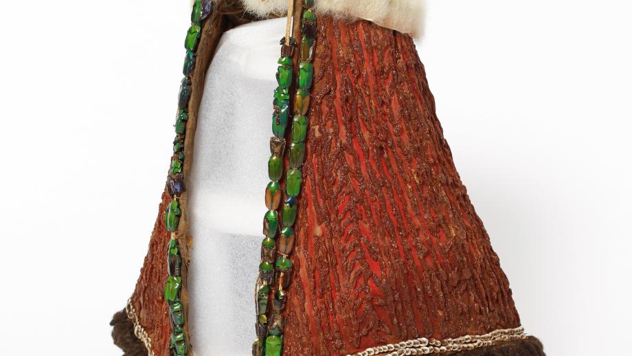 Ceremonial peng wig headdress