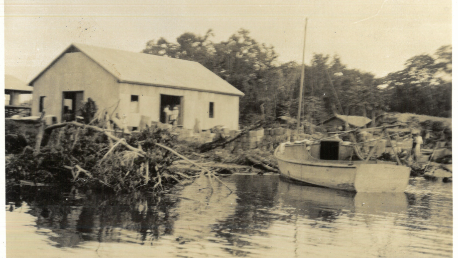 Black and white photograph