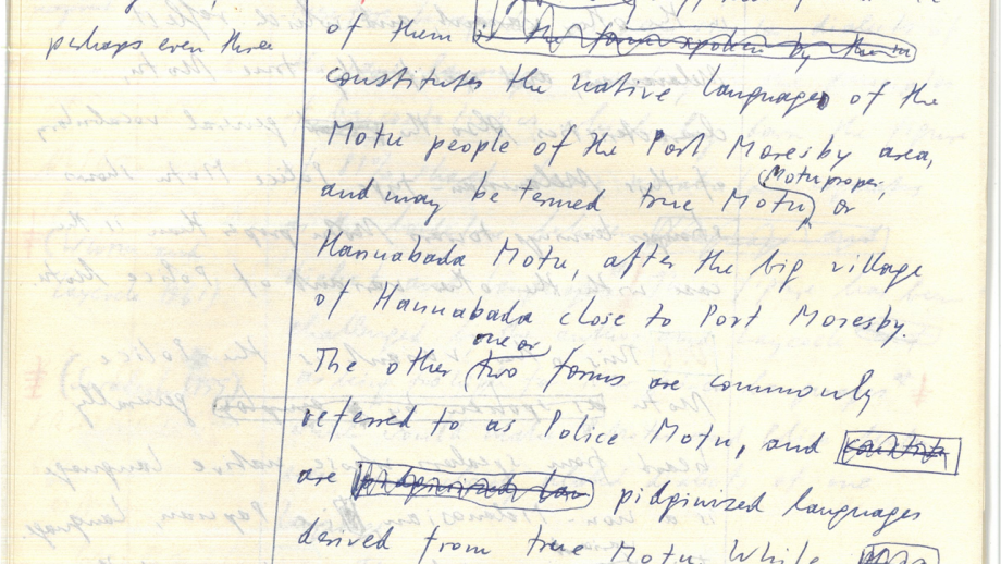 Hand-written document